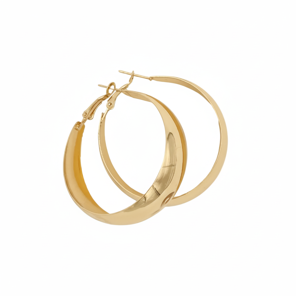 Wide Hoop Earrings