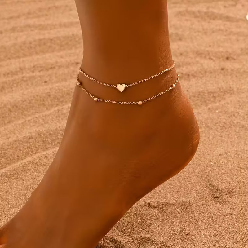 Heart Chain Anklet