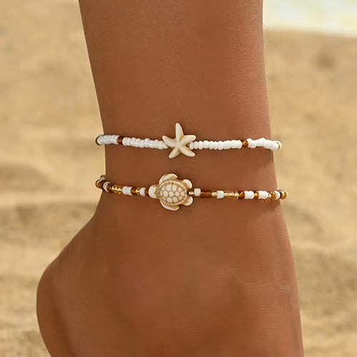 Beach Turtle Anklet