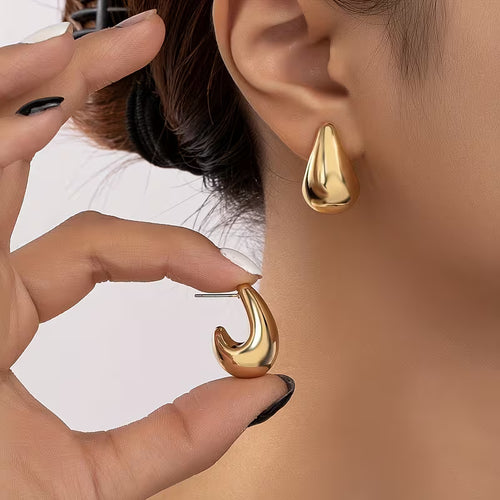 Chunky Teardrop Earrings