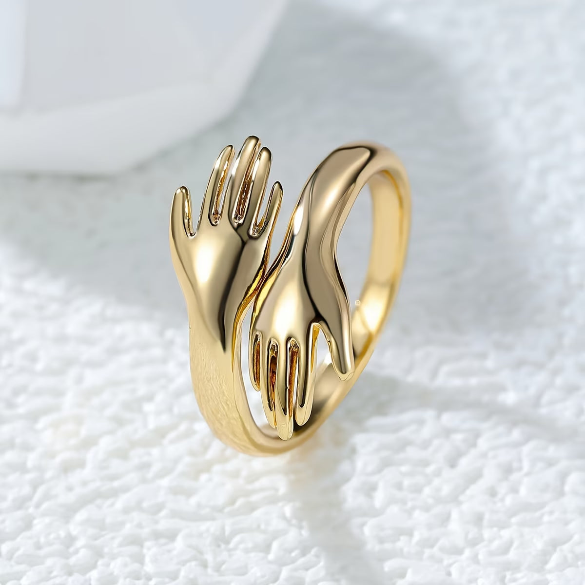 Embrace Hands Wrap Ring