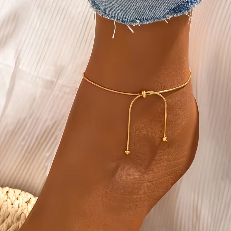 Minimal Gold Anklet